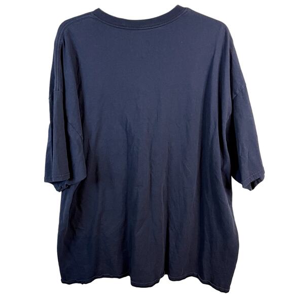 NFL Team Apparel New England Patriots Logo T-Shirt | Navy Blue | Size 3XL - Picture 2 of 3